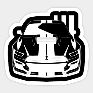 Sports Car Illustration Sticker